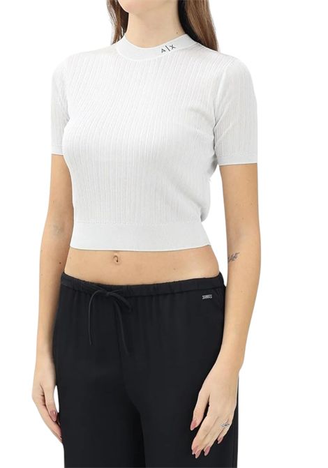 Maglia in filato lurex con logo ARMANI EXCHANGE | Maglie | XW000595 AF12785U0002